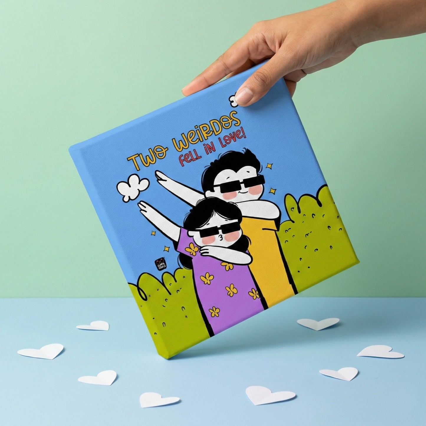 Two Weirdos Fell in Love Canvas