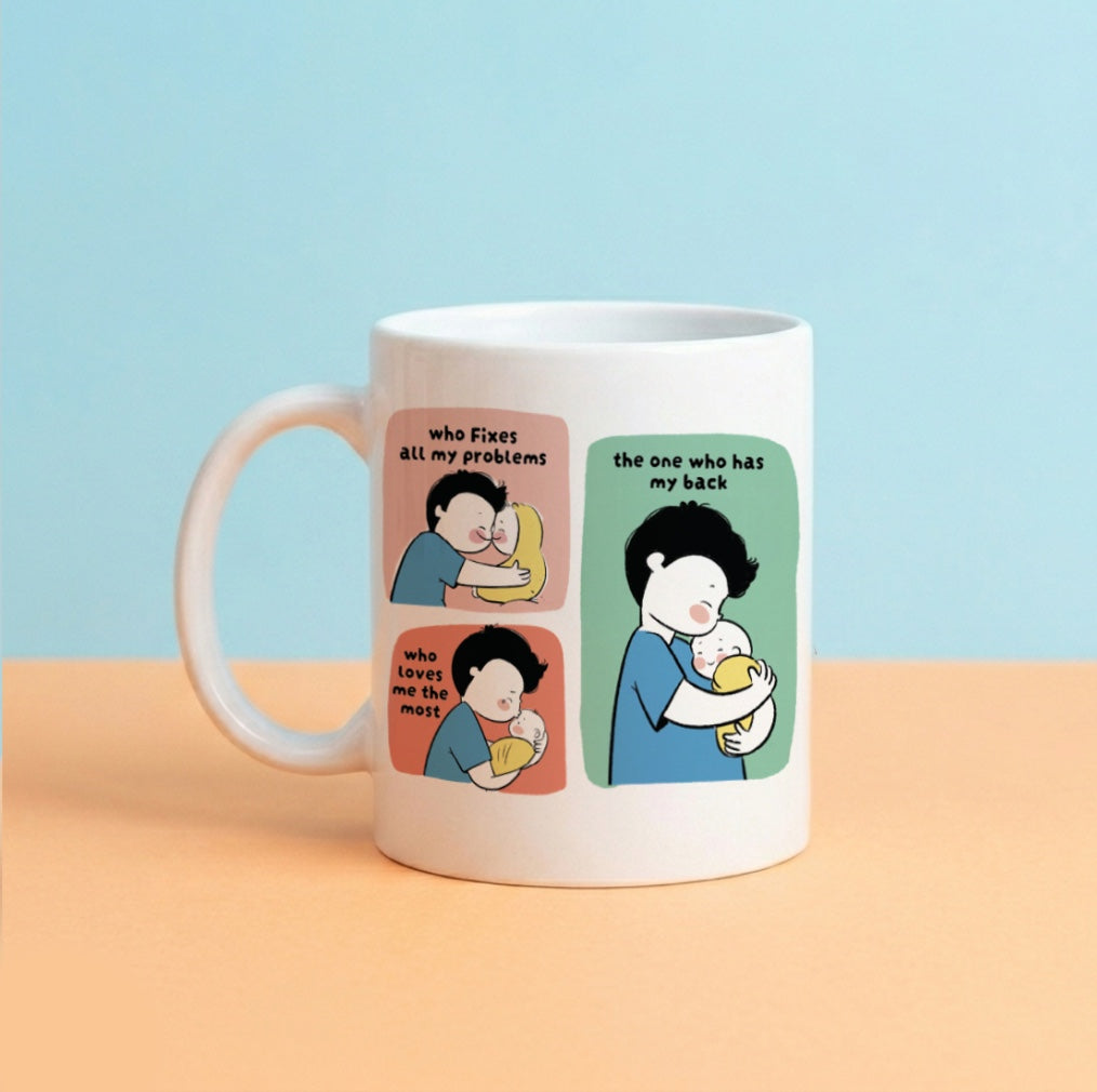 "Who is my Dad?" Ceramic Mug