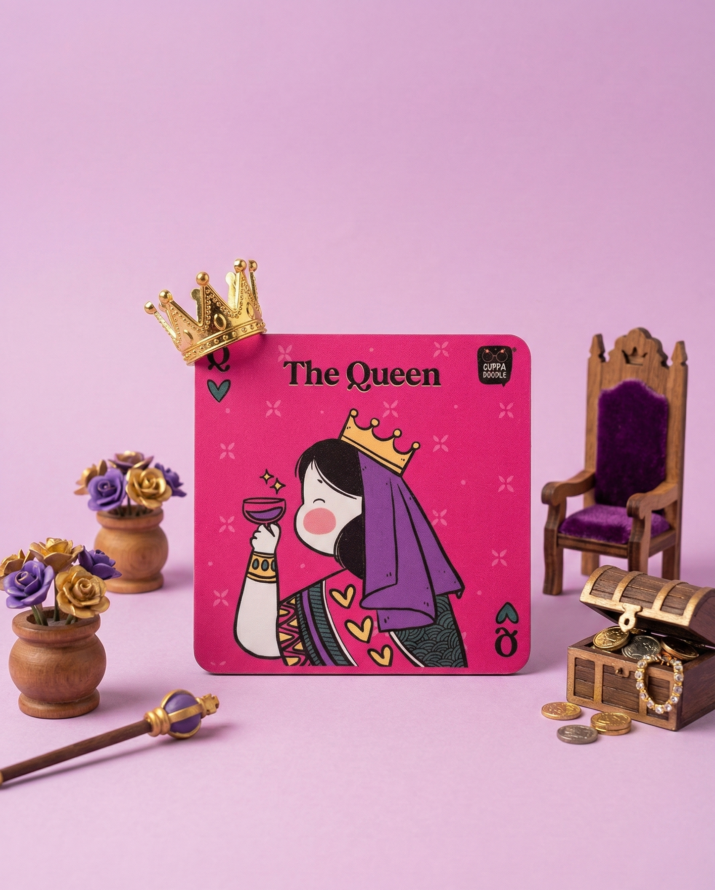 King & Queen Coaster Set