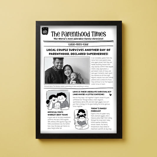 The Parenthood Times Newspaper Frame