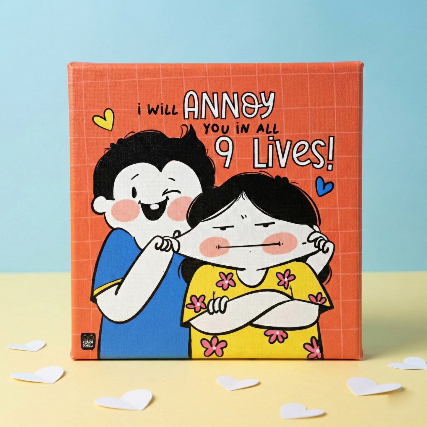 Annoy You in All 9 Lives Canvas