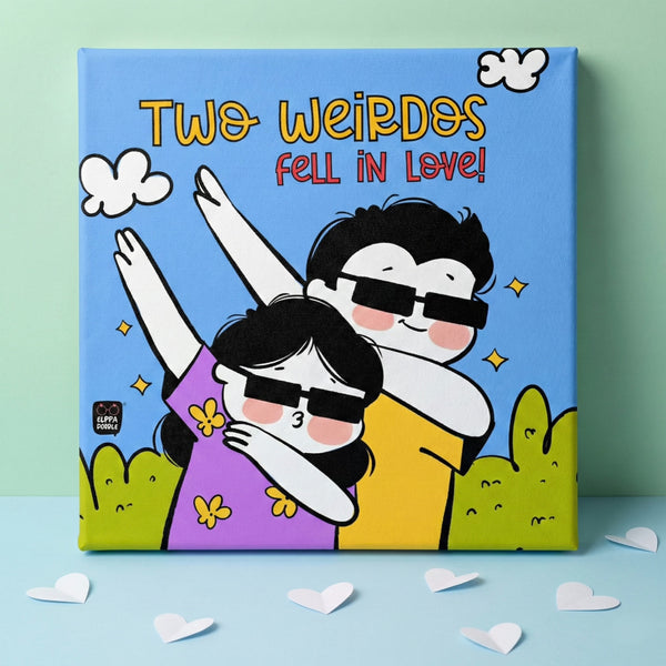 Two Weirdos Fell in Love Canvas